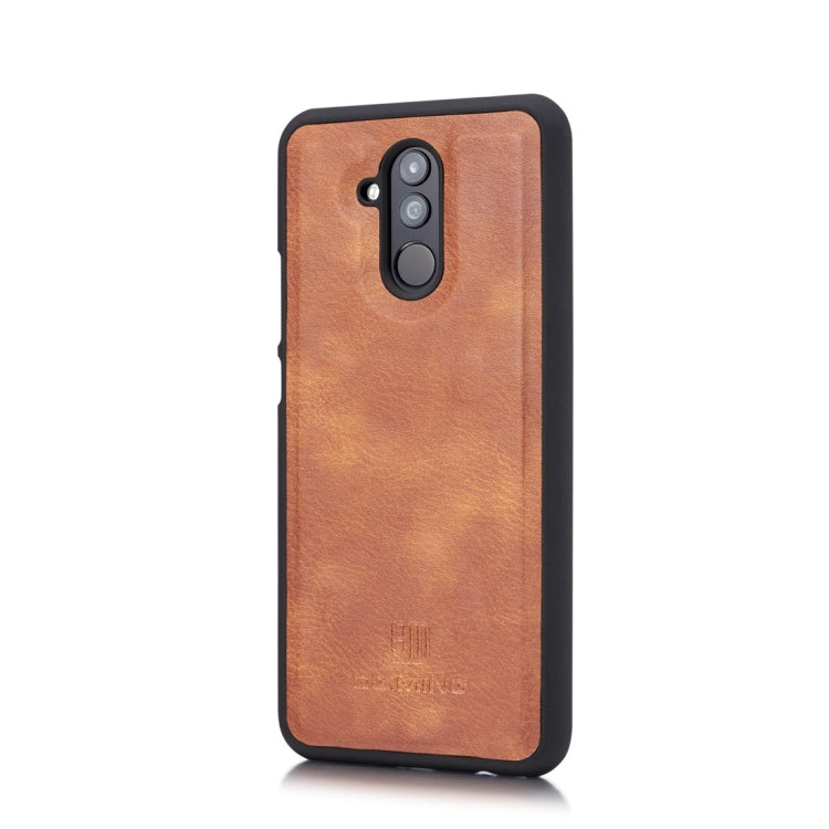 DG.MING Crazy Horse Texture Flip Detachable Magnetic Leather Case for Huawei Mate 20 Lite / Maimang 7, with Holder & Card Slots & Wallet
