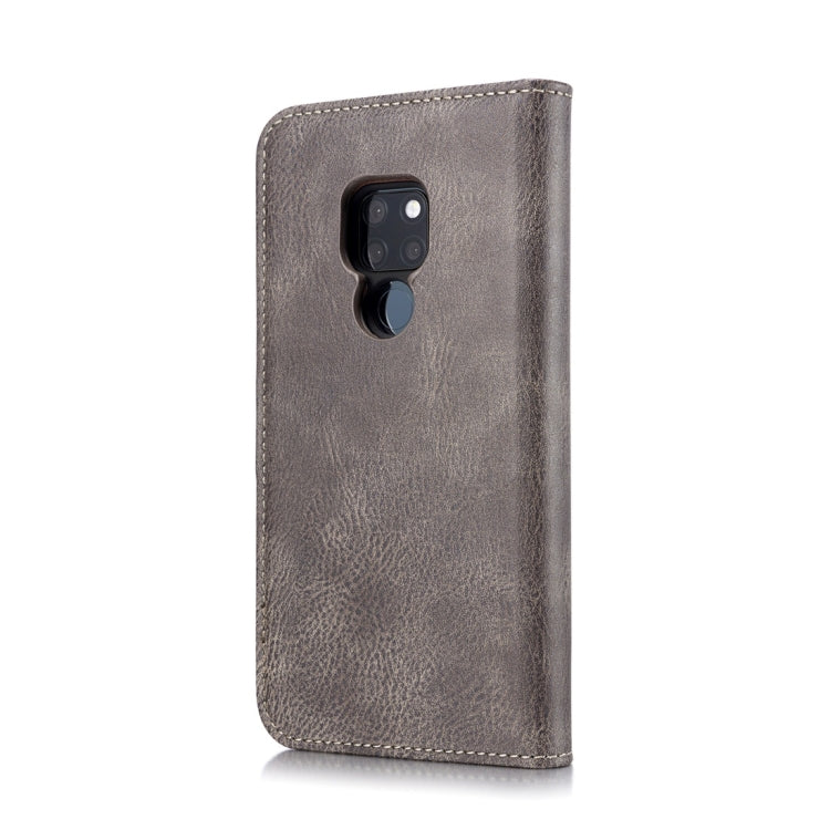 DG.MING Crazy Horse Texture Flip Detachable Magnetic Leather Case for Huawei Mate 20, with Holder & Card Slots & Wallet