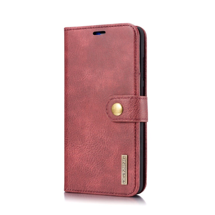 DG.MING Crazy Horse Texture Flip Detachable Magnetic Leather Case for Huawei Mate 20, with Holder & Card Slots & Wallet