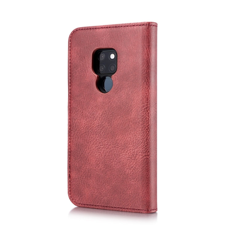 DG.MING Crazy Horse Texture Flip Detachable Magnetic Leather Case for Huawei Mate 20, with Holder & Card Slots & Wallet