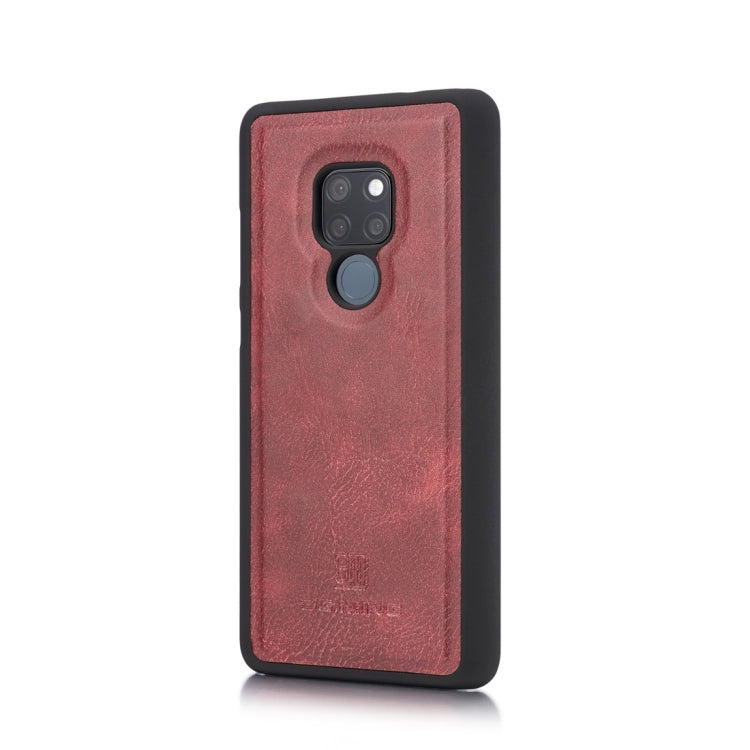 DG.MING Crazy Horse Texture Flip Detachable Magnetic Leather Case for Huawei Mate 20, with Holder & Card Slots & Wallet