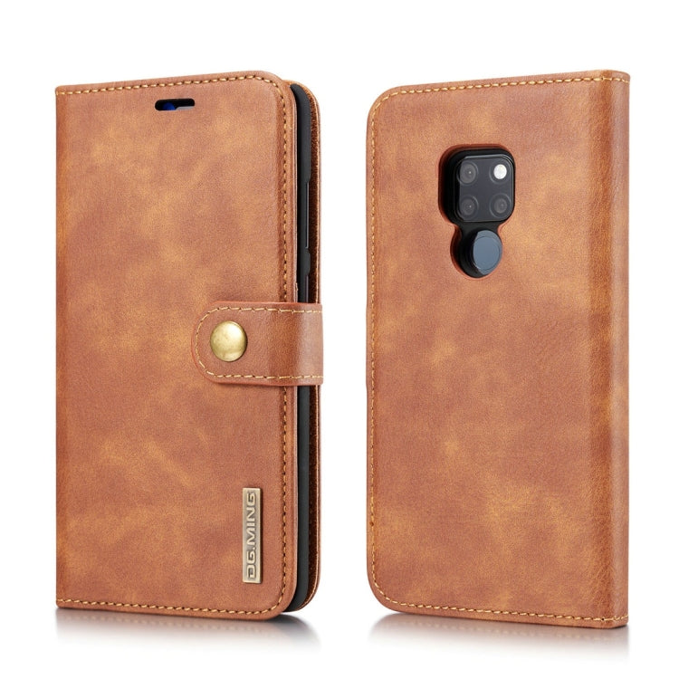DG.MING Crazy Horse Texture Flip Detachable Magnetic Leather Case for Huawei Mate 20, with Holder & Card Slots & Wallet