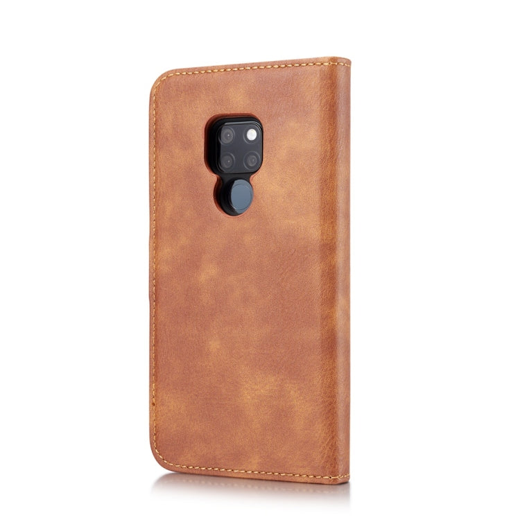 DG.MING Crazy Horse Texture Flip Detachable Magnetic Leather Case for Huawei Mate 20, with Holder & Card Slots & Wallet