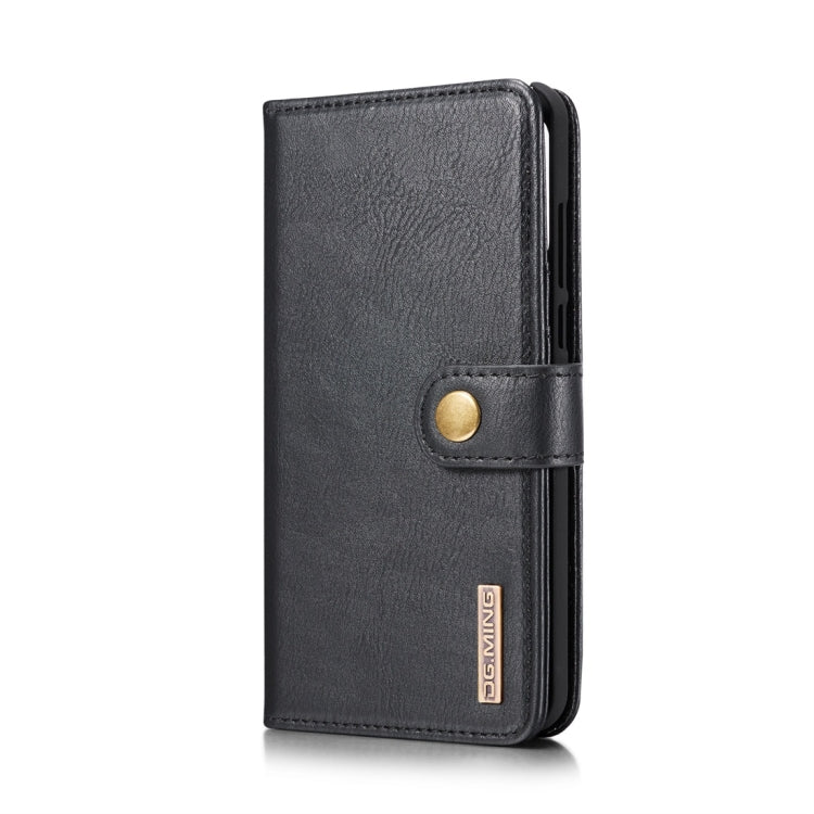 DG.MING Crazy Horse Texture Flip Detachable Magnetic Leather Case for Huawei P30 Lite, with Holder & Card Slots & Wallet