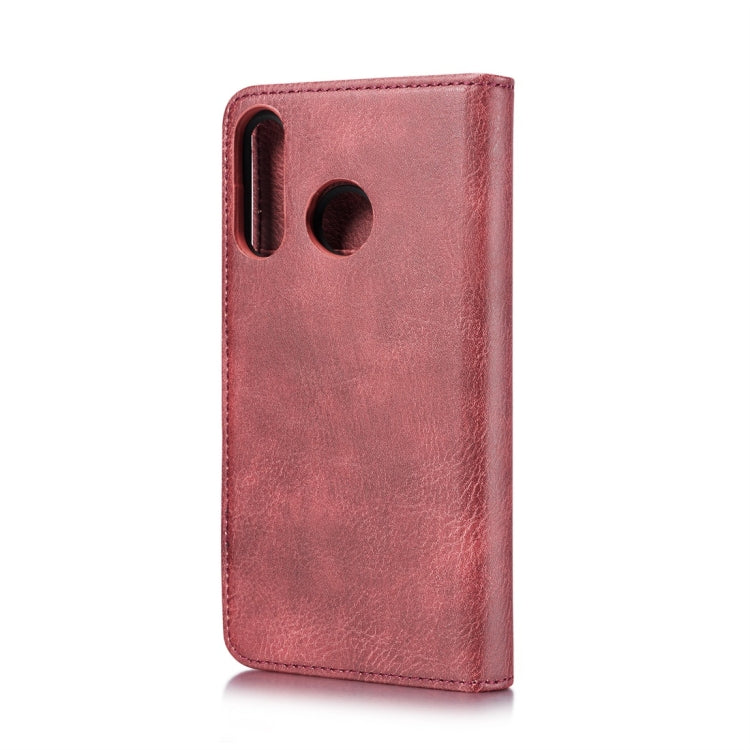 DG.MING Crazy Horse Texture Flip Detachable Magnetic Leather Case for Huawei P30 Lite, with Holder & Card Slots & Wallet
