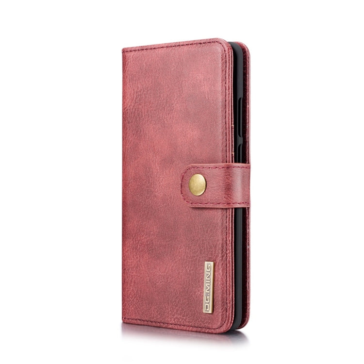 DG.MING Crazy Horse Texture Flip Detachable Magnetic Leather Case for Huawei P30 Pro, with Holder & Card Slots & Wallet