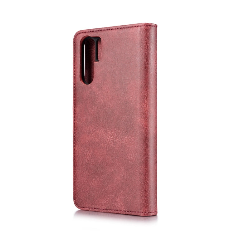 DG.MING Crazy Horse Texture Flip Detachable Magnetic Leather Case for Huawei P30 Pro, with Holder & Card Slots & Wallet