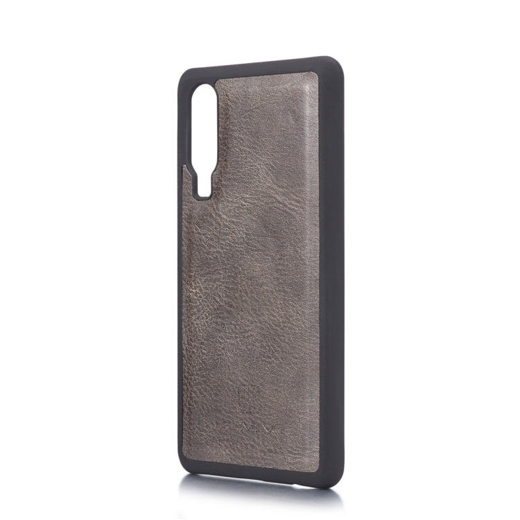 DG.MING Crazy Horse Texture Flip Detachable Magnetic Leather Case for Huawei P30, with Holder & Card Slots & Wallet