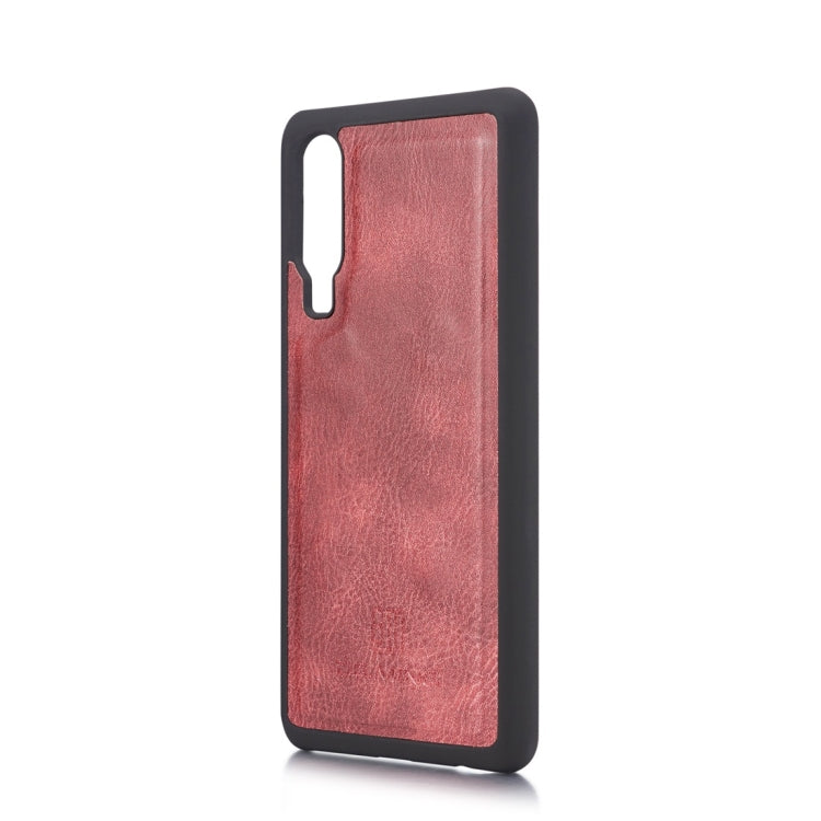 DG.MING Crazy Horse Texture Flip Detachable Magnetic Leather Case for Huawei P30, with Holder & Card Slots & Wallet