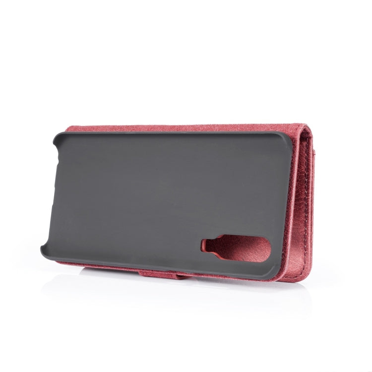 DG.MING Crazy Horse Texture Flip Detachable Magnetic Leather Case for Huawei P30, with Holder & Card Slots & Wallet