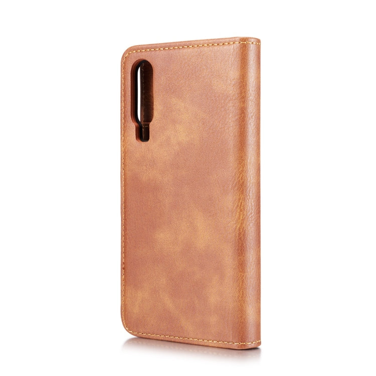 DG.MING Crazy Horse Texture Flip Detachable Magnetic Leather Case for Huawei P30, with Holder & Card Slots & Wallet