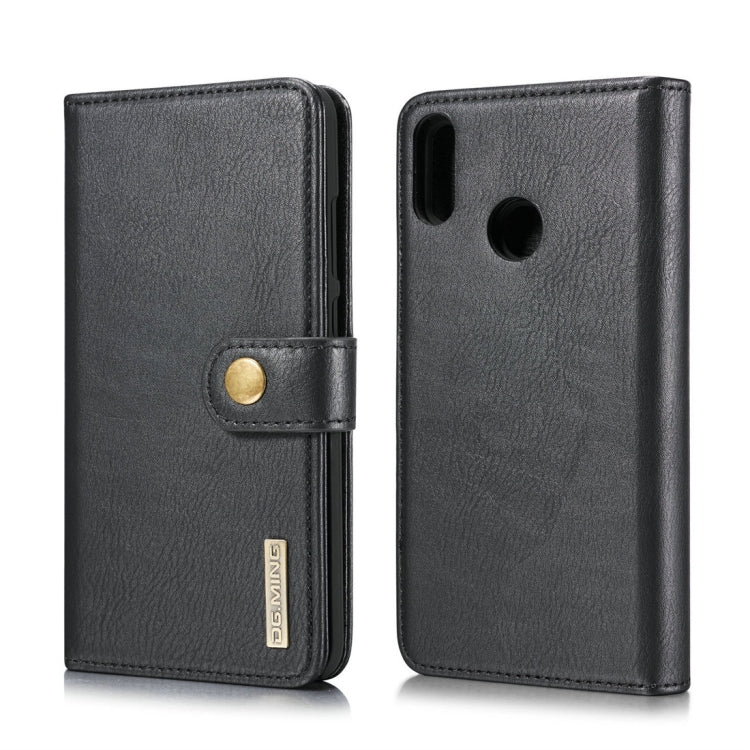 DG.MING Crazy Horse Texture Flip Detachable Magnetic Leather Case for Huawei P Smart (2019) / Honor 10 Lite / Nova Lite 3, with Holder & Card Slots & Wallet