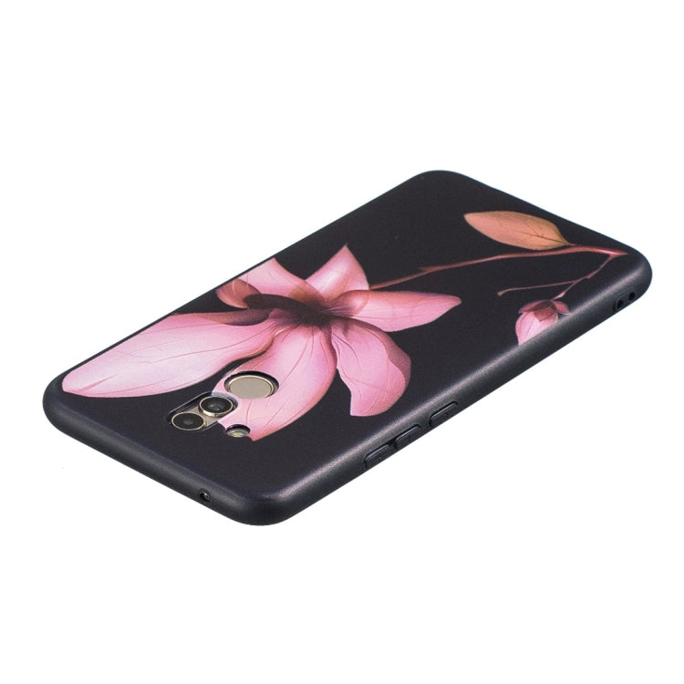 Lotus Pattern Stereo Relief Soft TPU Protective Case for Huawei Mate 20 Lite