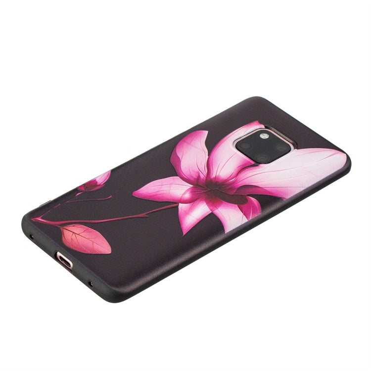 Lotus Pattern Stereo Relief Soft TPU Protective Case for Huawei Mate 20 Pro