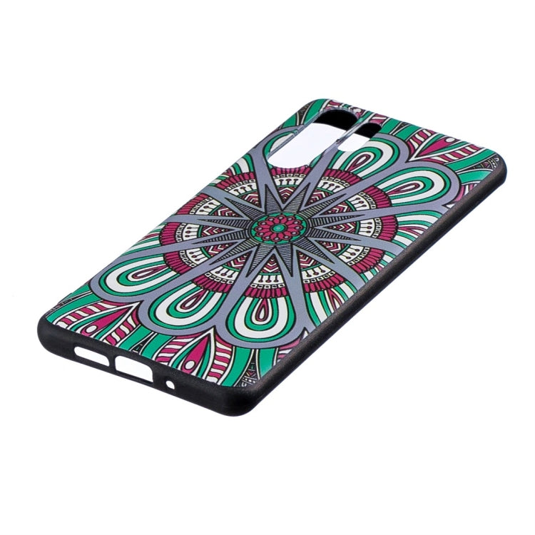 Stramonium Pattern Stereo Relief Soft TPU Protective Case for Huawei P30 Pro