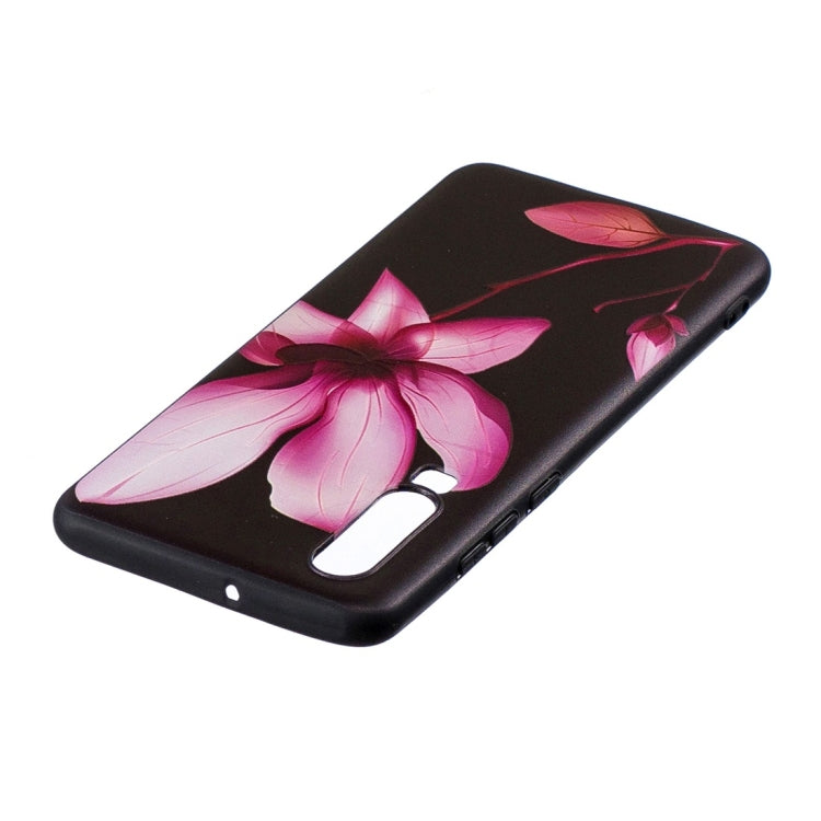 Lotus Pattern Stereo Relief Soft TPU Protective Case for Huawei P30