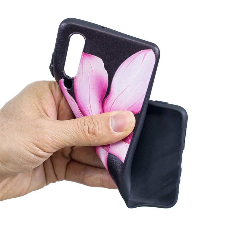 Lotus Pattern Stereo Relief Soft TPU Protective Case for Huawei P30