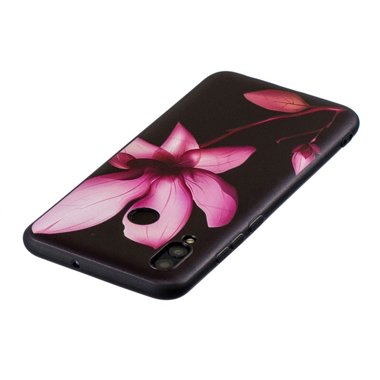Lotus Pattern Stereo Relief Soft TPU Protective Case for Huawei P Smart (2019) / Honor 10 Lite