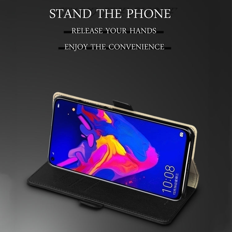DZGOGO MILO Series PC + PU Horizontal Flip Leather Case for Huawei Honor View 20, with Holder & Card Slot & Wallet