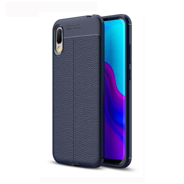 Litchi Texture TPU Shockproof Case for Huawei Y6 Pro (2019)