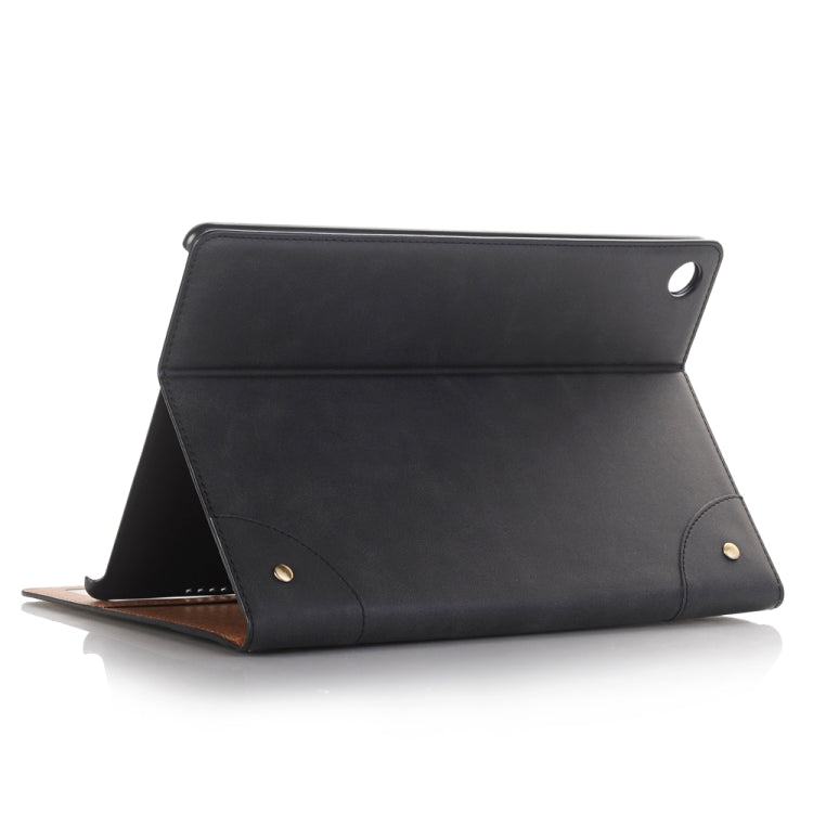 For Huawei MediaPad M5 10.8 inch Vintage Book Style Horizontal Flip Environmental PU Leather Case with Holder & Card Slots & Wallet & Photo Frame