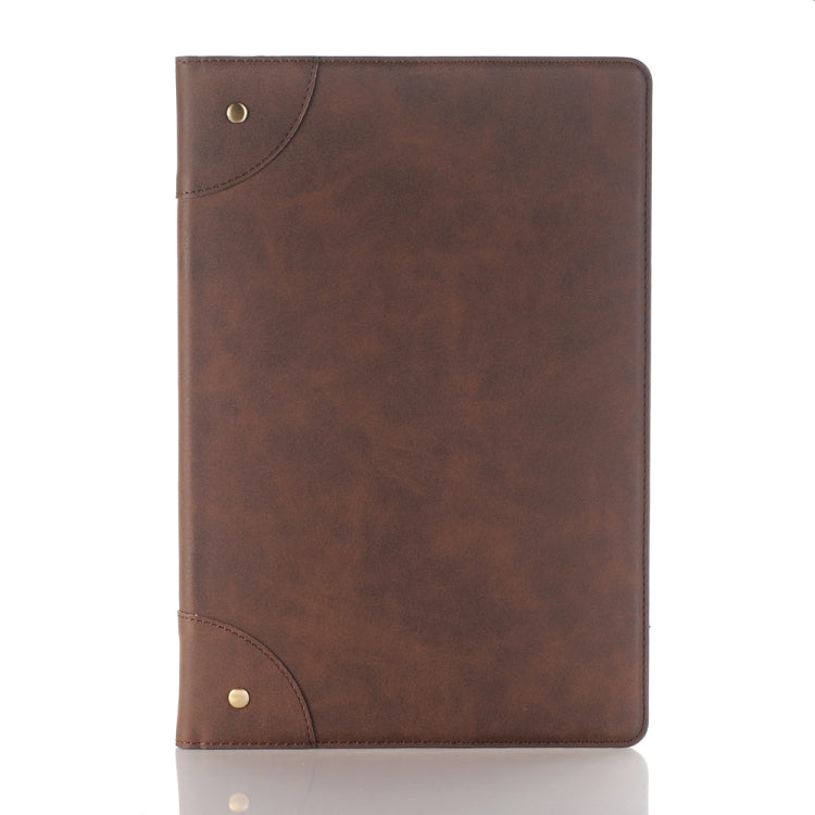 For Huawei MediaPad M5 10.8 inch Vintage Book Style Horizontal Flip Environmental PU Leather Case with Holder & Card Slots & Wallet & Photo Frame