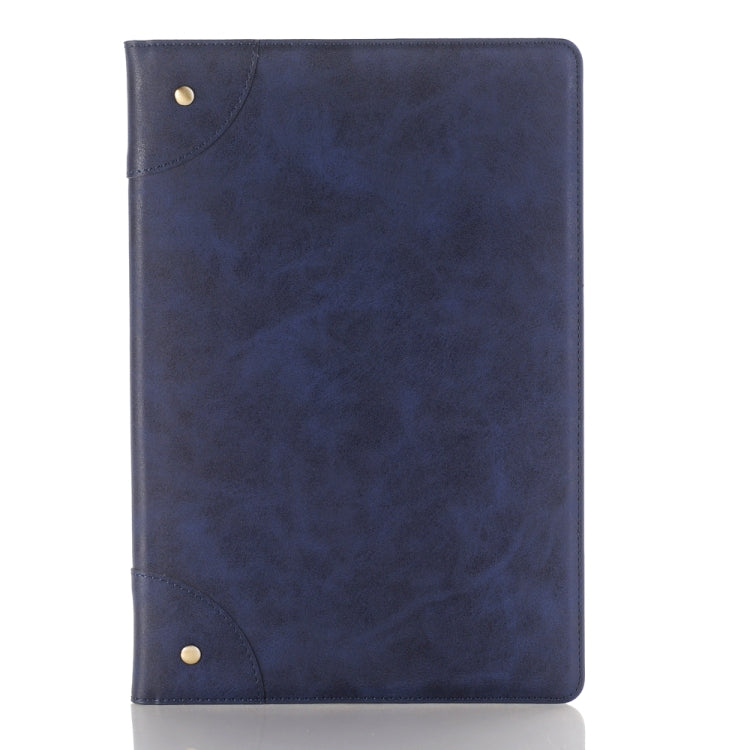 For Huawei MediaPad M5 10.8 inch Vintage Book Style Horizontal Flip Environmental PU Leather Case with Holder & Card Slots & Wallet & Photo Frame