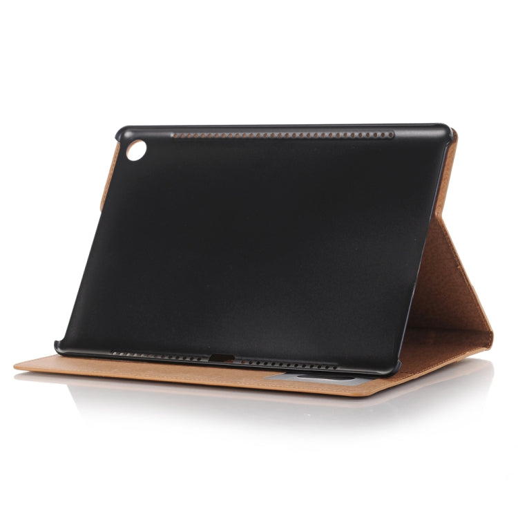 For Huawei MediaPad M5 10.8 inch Vintage Book Style Horizontal Flip Environmental PU Leather Case with Holder & Card Slots & Wallet & Photo Frame