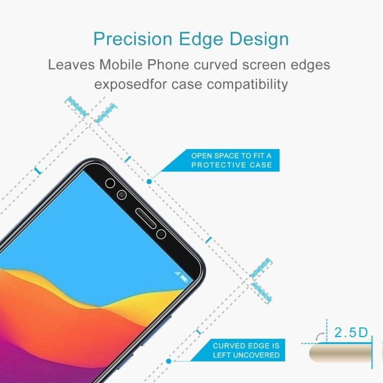 100 PCS 0.26mm 9H 2.5D Tempered Glass Film for Huawei Honor Play 7C