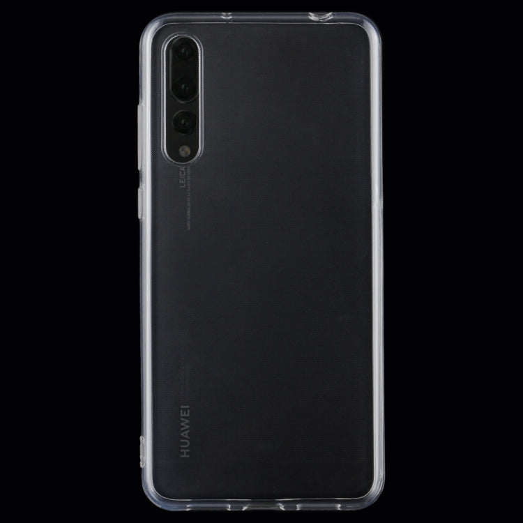 For Huawei  P20 Pro 0.75mm Ultra-thin Transparent TPU Protective Back Cover Case(Transparent)
