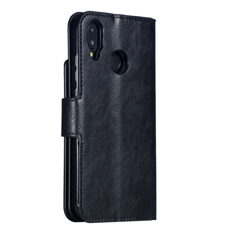 Multifunctional Litchi Texture Horizontal Flip Leather Case for Huawei P20 Lite, with