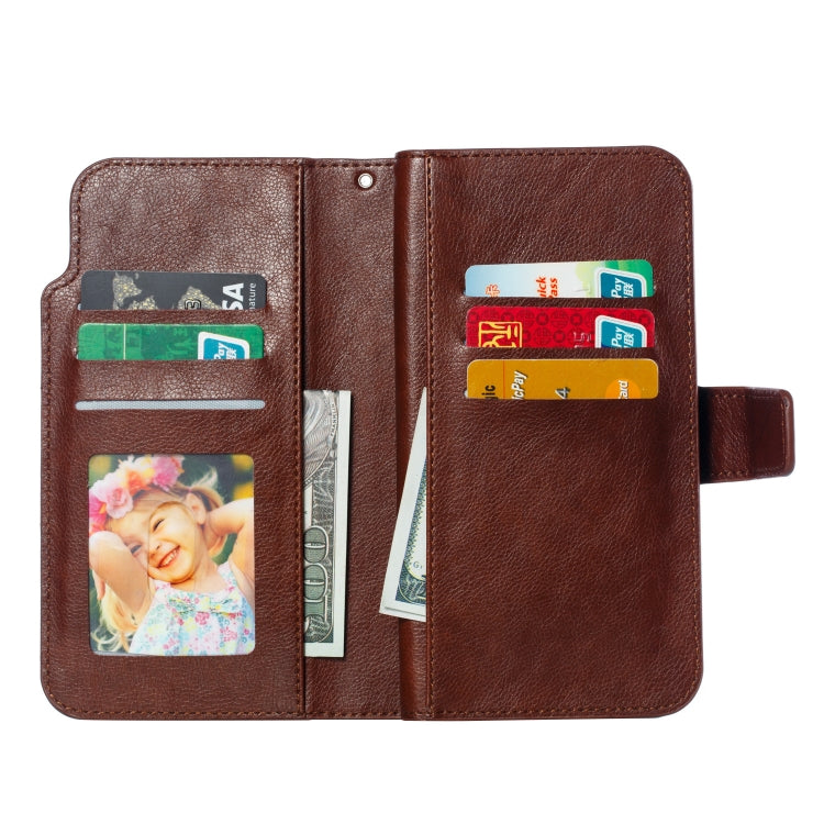 Multifunctional Litchi Texture Horizontal Flip Leather Case for Huawei P20 Lite, with