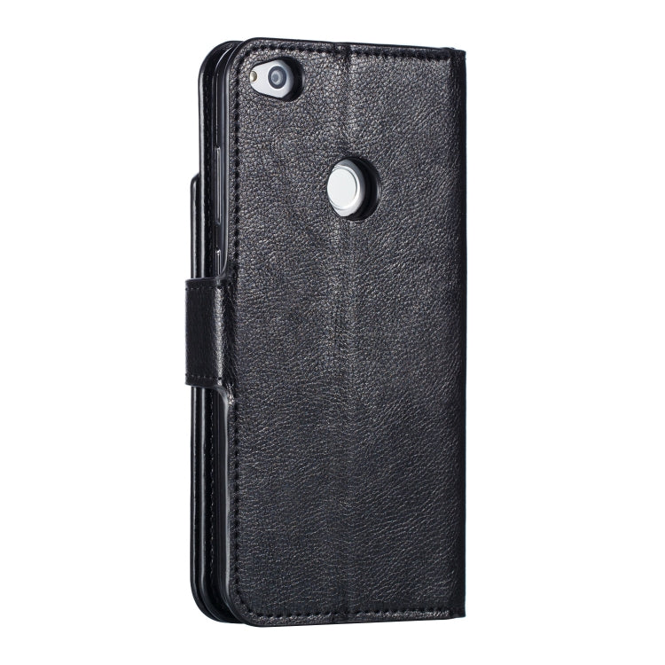 Multifunctional Litchi Texture Horizontal Flip Leather Case for Huawei P8 Lite (2017), with Nine Card Slot & Holder & Wallet