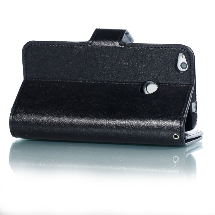 Multifunctional Litchi Texture Horizontal Flip Leather Case for Huawei P8 Lite (2017), with Nine Card Slot & Holder & Wallet