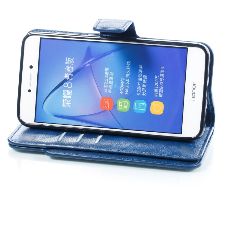 Multifunctional Litchi Texture Horizontal Flip Leather Case for Huawei P8 Lite (2017), with Nine Card Slot & Holder & Wallet