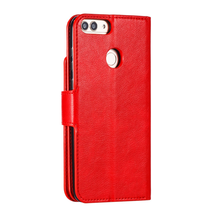 Multifunctional Litchi Texture Horizontal Flip Leather Case for Huawei Enjoy 7S, with Nine Card Slot & Holder & Wallet