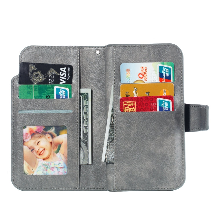 Multifunctional Litchi Texture Horizontal Flip Leather Case for Huawei P20, with Nine Card Slot & Holder & Wallet