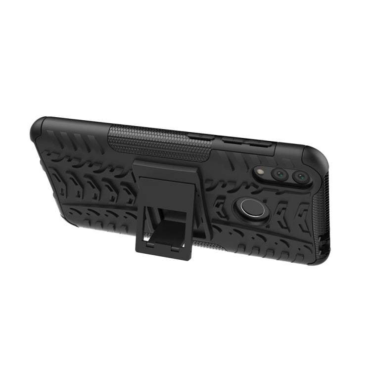Tire Texture TPU+PC Shockproof Case for Huawei Honor Play 8C, with Holder