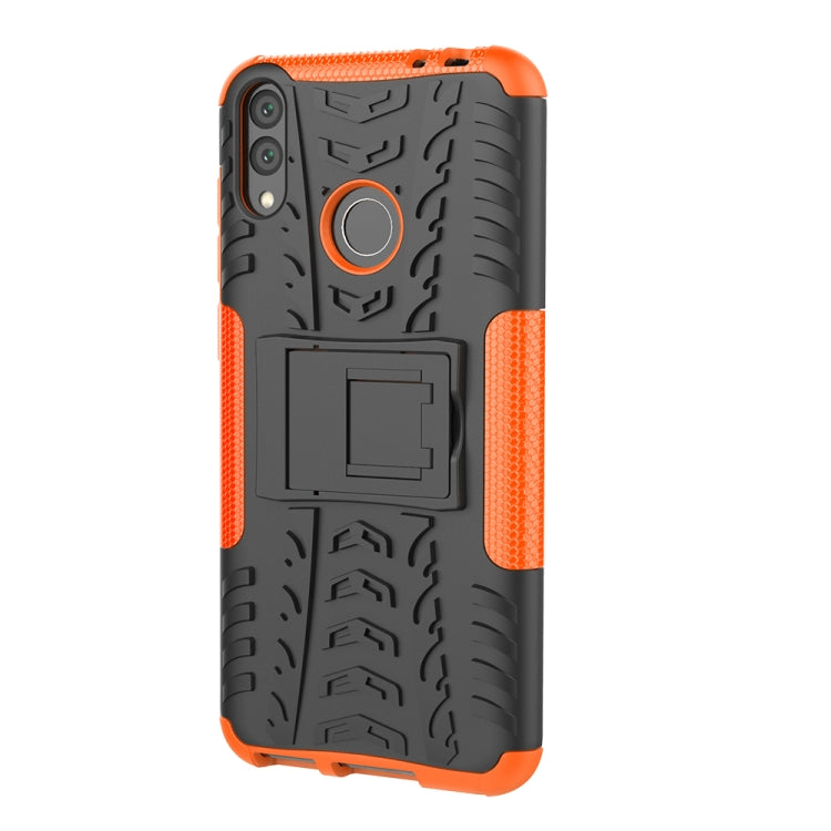 Tire Texture TPU+PC Shockproof Case for Huawei Honor Play 8C, with Holder