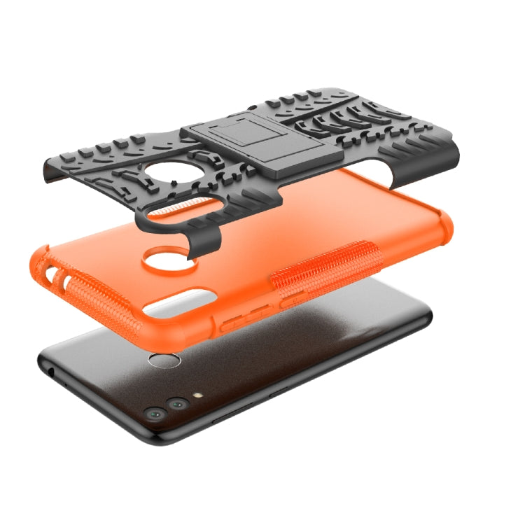 Tire Texture TPU+PC Shockproof Case for Huawei Honor Play 8C, with Holder