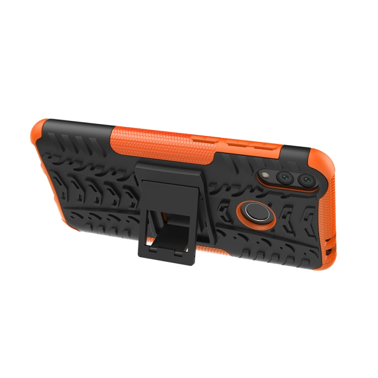 Tire Texture TPU+PC Shockproof Case for Huawei Honor Play 8C, with Holder