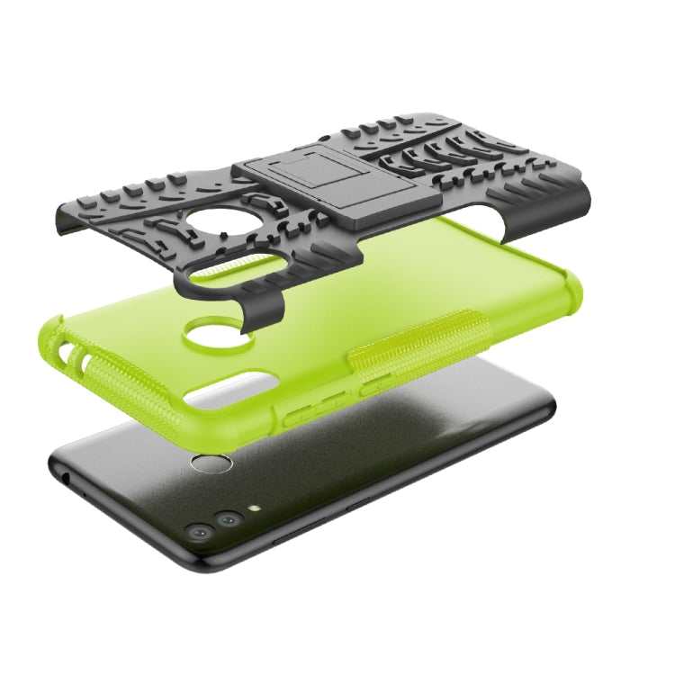 Tire Texture TPU+PC Shockproof Case for Huawei Honor Play 8C, with Holder