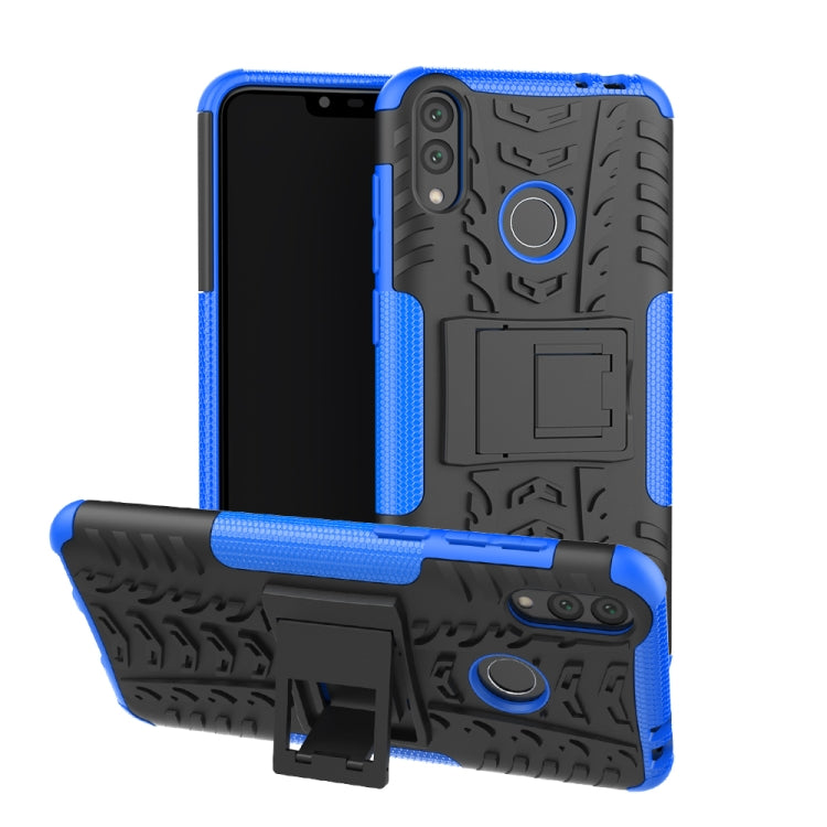 Tire Texture TPU+PC Shockproof Case for Huawei Honor Play 8C, with Holder
