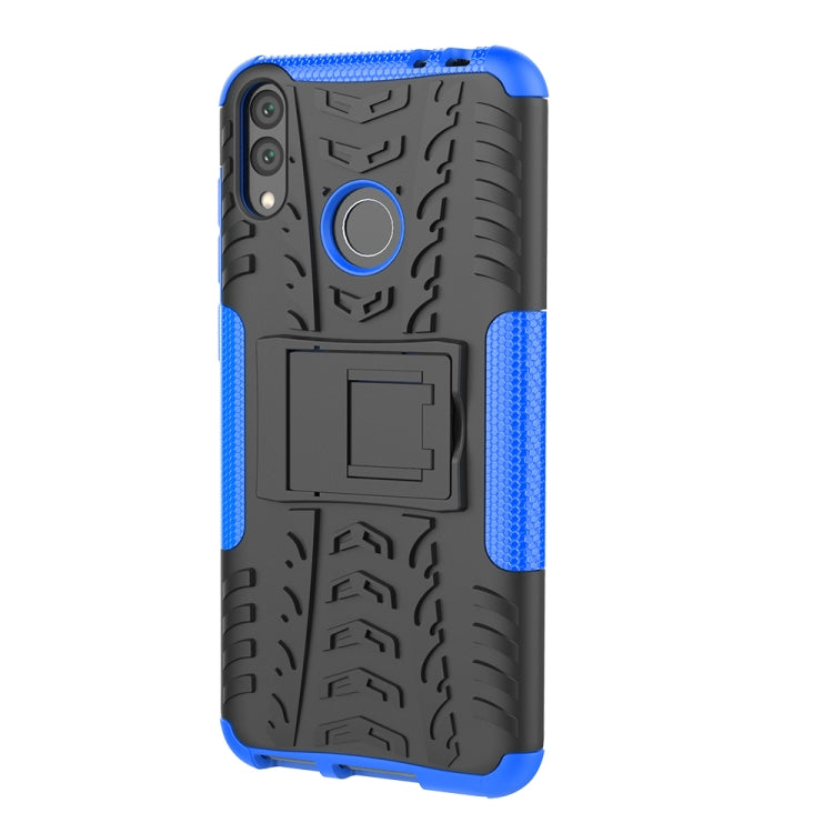 Tire Texture TPU+PC Shockproof Case for Huawei Honor Play 8C, with Holder