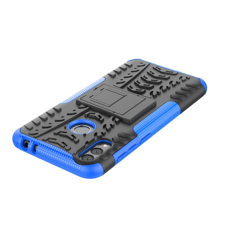 Tire Texture TPU+PC Shockproof Case for Huawei Honor Play 8C, with Holder