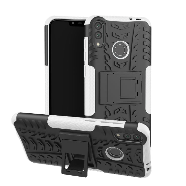 Tire Texture TPU+PC Shockproof Case for Huawei Honor Play 8C, with Holder