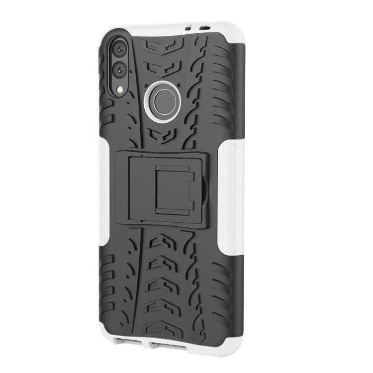 Tire Texture TPU+PC Shockproof Case for Huawei Honor Play 8C, with Holder