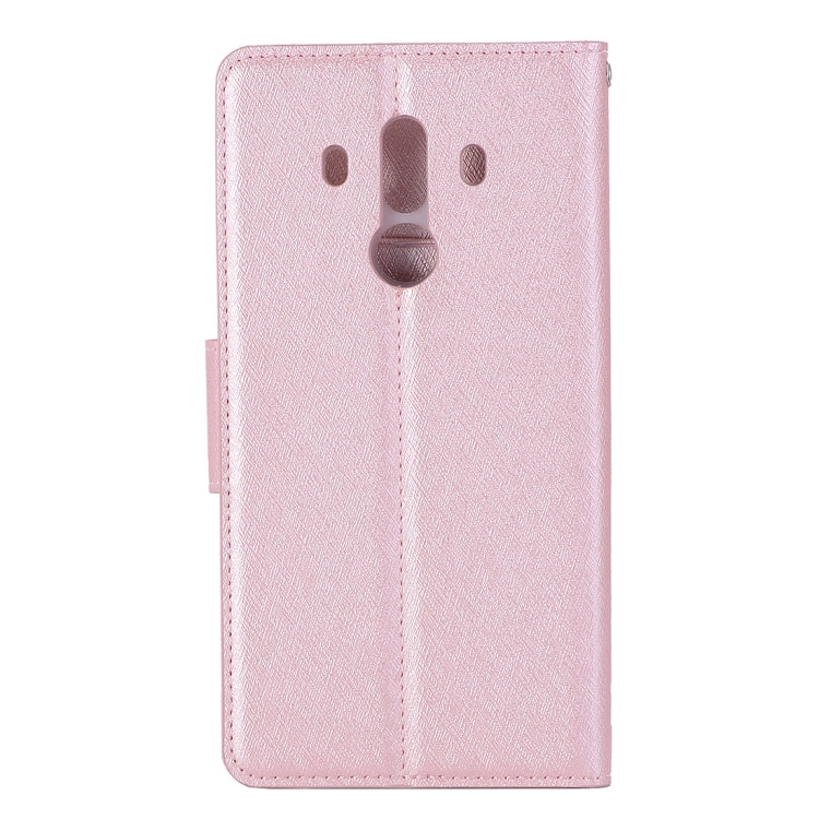 For Huawei  Mate 10 Pro Silk Texture Horizontal Flip Leather Case with Holder & Card Slots & Wallet & Photo Frame