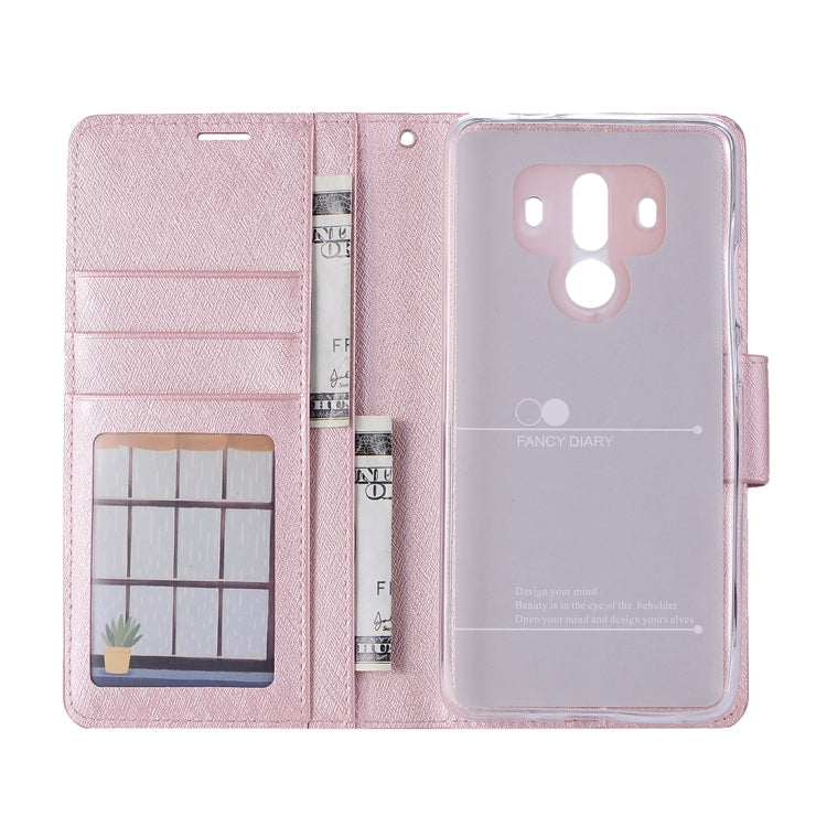 For Huawei  Mate 10 Pro Silk Texture Horizontal Flip Leather Case with Holder & Card Slots & Wallet & Photo Frame