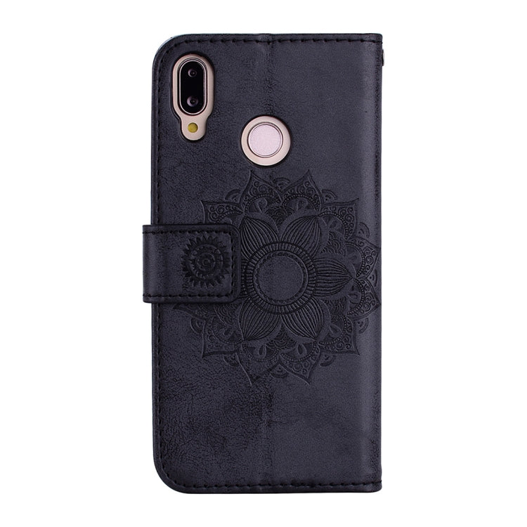 Mandragora Pattern Crystal Encrusted Horizontal Flip Leather Case for Huawei P20 Lite / Nova 3e, with Card Slot & Holder & Wallet & Lanyard